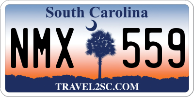 SC license plate NMX559