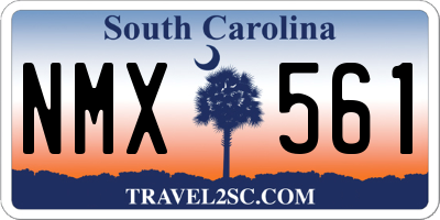 SC license plate NMX561