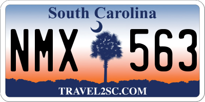 SC license plate NMX563