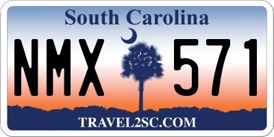 SC license plate NMX571