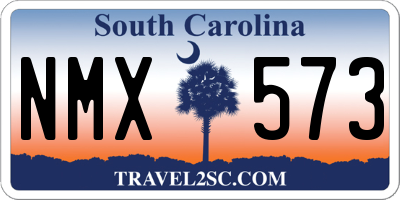 SC license plate NMX573