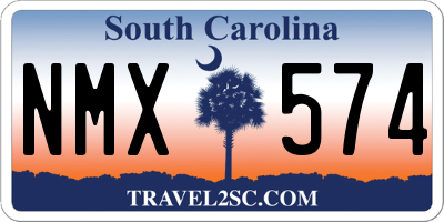 SC license plate NMX574