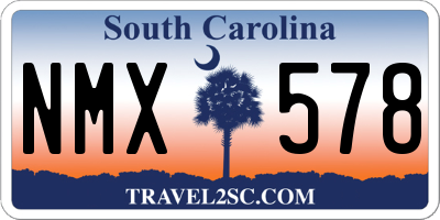 SC license plate NMX578