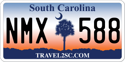 SC license plate NMX588