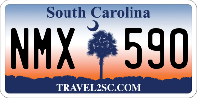 SC license plate NMX590