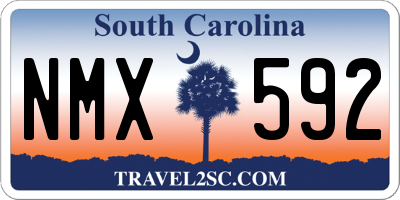 SC license plate NMX592
