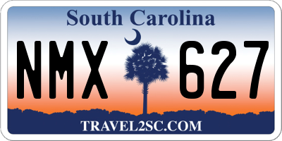 SC license plate NMX627