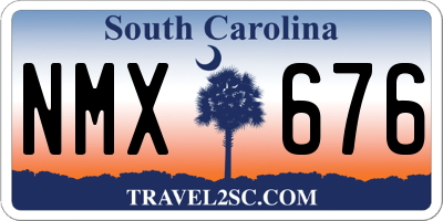 SC license plate NMX676