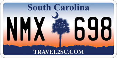 SC license plate NMX698