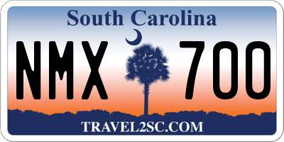 SC license plate NMX700