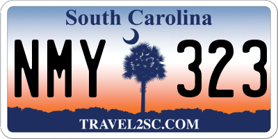 SC license plate NMY323