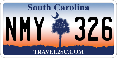 SC license plate NMY326