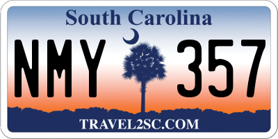 SC license plate NMY357