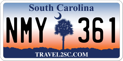 SC license plate NMY361