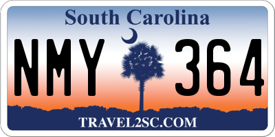 SC license plate NMY364