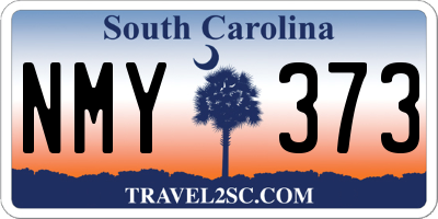 SC license plate NMY373