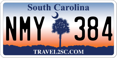 SC license plate NMY384
