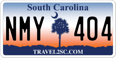 SC license plate NMY404