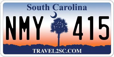 SC license plate NMY415