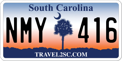 SC license plate NMY416