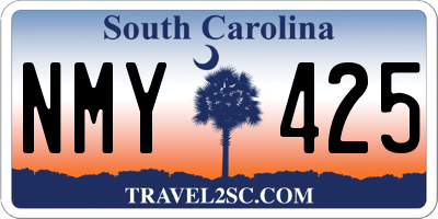 SC license plate NMY425