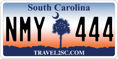 SC license plate NMY444