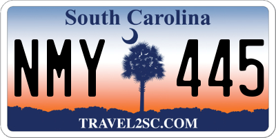 SC license plate NMY445