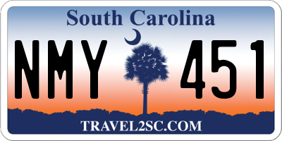 SC license plate NMY451