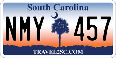 SC license plate NMY457