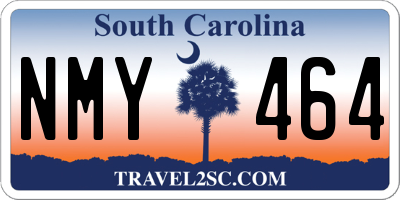 SC license plate NMY464