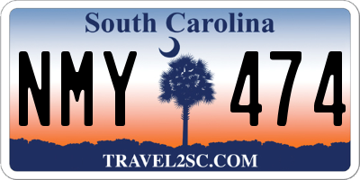 SC license plate NMY474