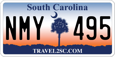 SC license plate NMY495