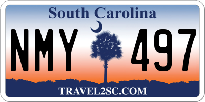 SC license plate NMY497