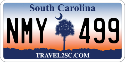 SC license plate NMY499