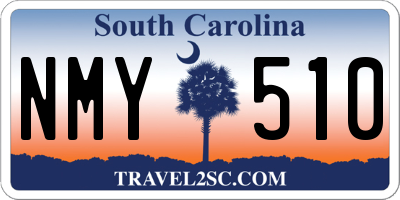 SC license plate NMY510