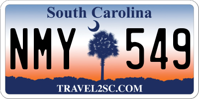 SC license plate NMY549