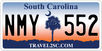 SC license plate NMY552