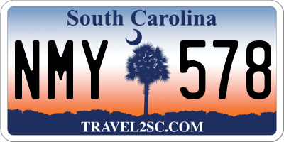 SC license plate NMY578