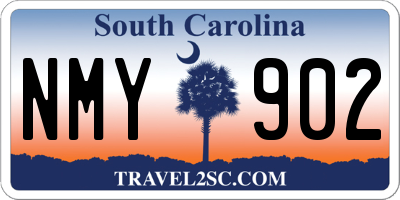 SC license plate NMY902