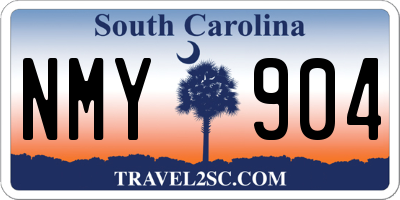 SC license plate NMY904