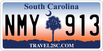 SC license plate NMY913