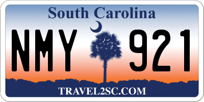SC license plate NMY921
