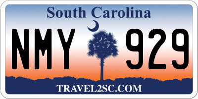 SC license plate NMY929