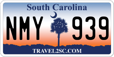 SC license plate NMY939