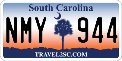 SC license plate NMY944