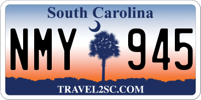 SC license plate NMY945