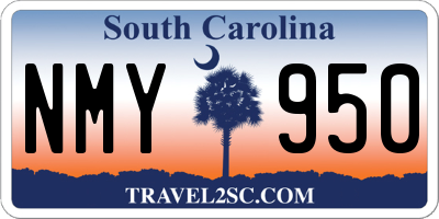 SC license plate NMY950