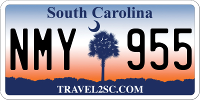 SC license plate NMY955