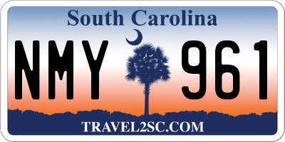 SC license plate NMY961