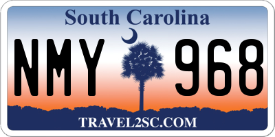 SC license plate NMY968